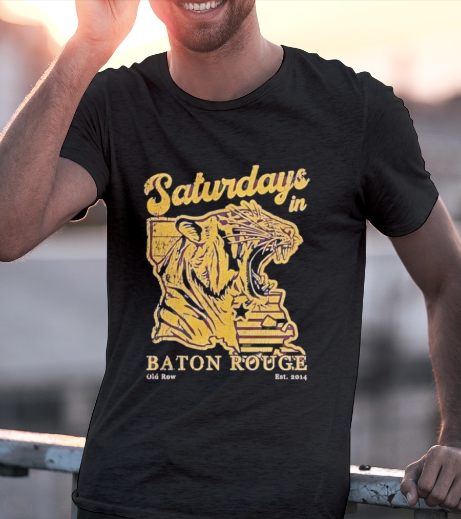 Saturdays In Baton Rouge Tiger Old Row Est 2009 T-Shirt