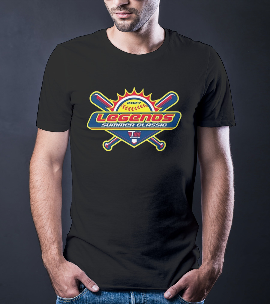 Legends Summer Classic Softball 2027 USA 100 Swingman Shield T-Shirt