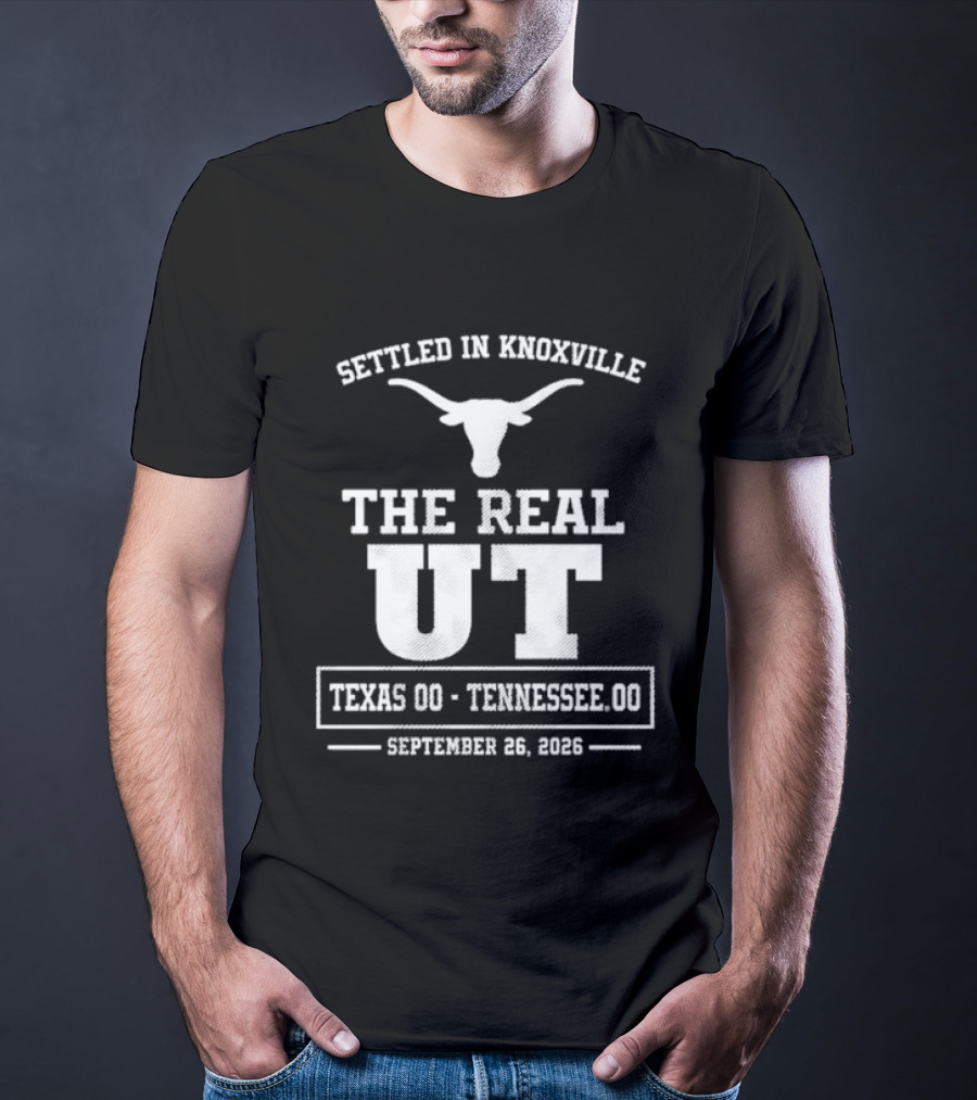 Settled In Knoxville Texas Vs Tennessee Football The Real UT September 16 2023 T-Shirt
