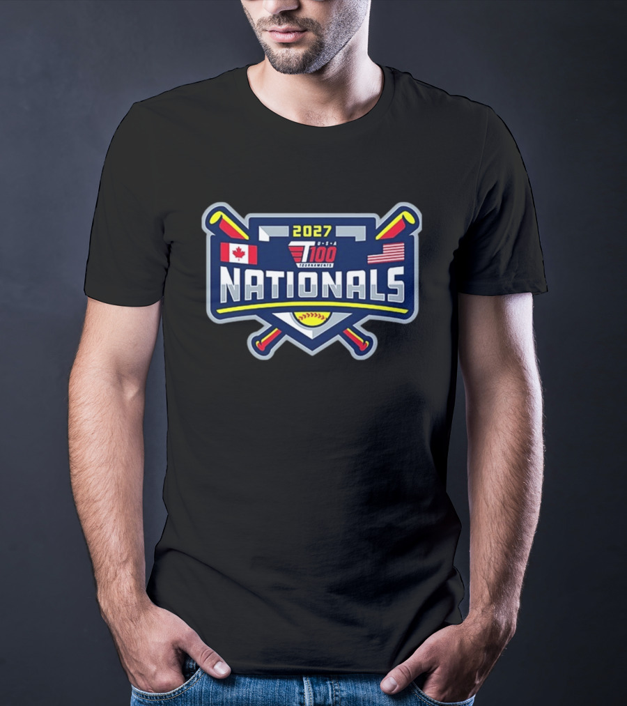 2027 T100 USA Canada Nationals Baseball Tournament T-Shirt