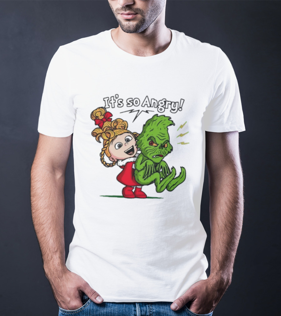 Cindy Lou Who Grinch It's So Angry Holiday Scene T-Shirt