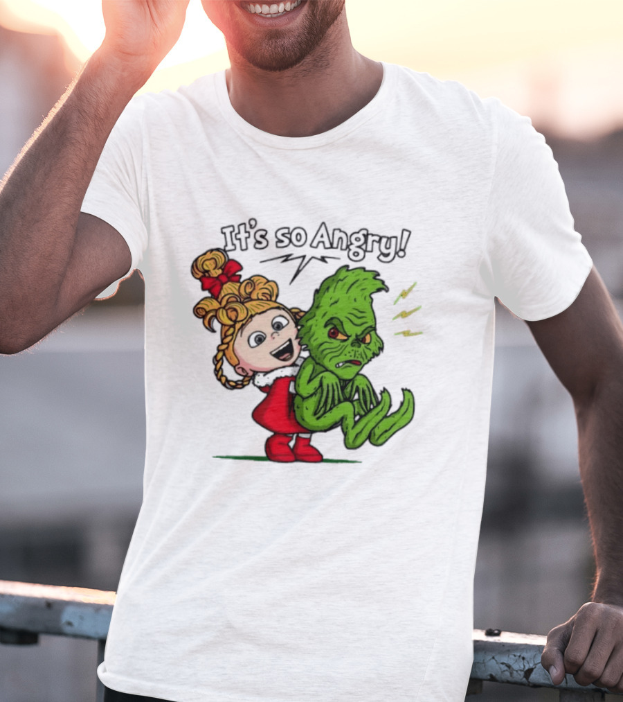 Cindy Lou Who Grinch It's So Angry Holiday Scene T-Shirt