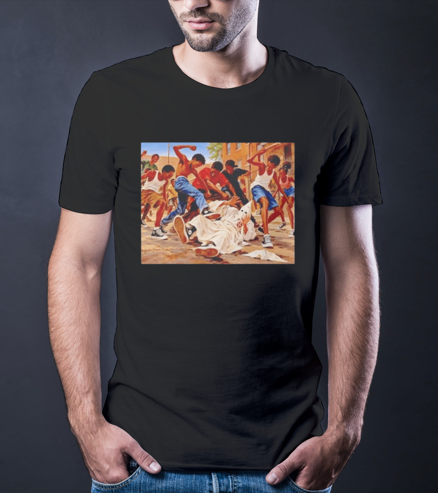 Group Of Youth Confronting A Klansman Social Justice T-Shirt