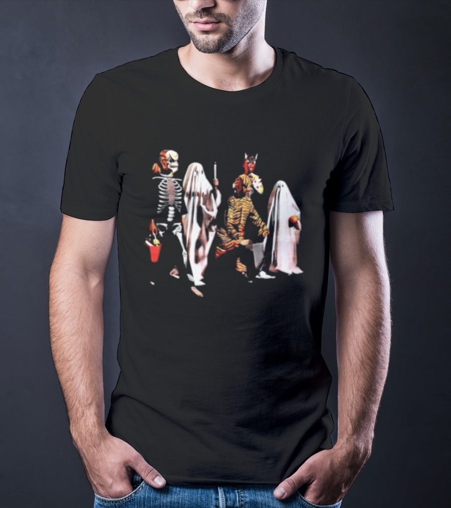 Skeleton Ghosts And Goblins Trick Or Treat Costumes For Kids Halloween T-Shirt