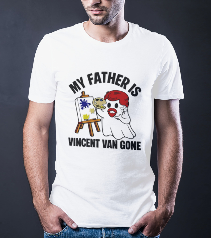 My Father Is Vincent Van Gone Ghost Palette Halloween T-Shirt