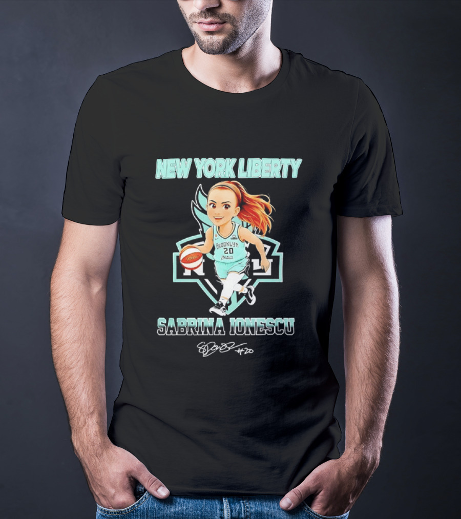 New York Liberty Sabrina Ionescu Brooklyn Basketball T-Shirt