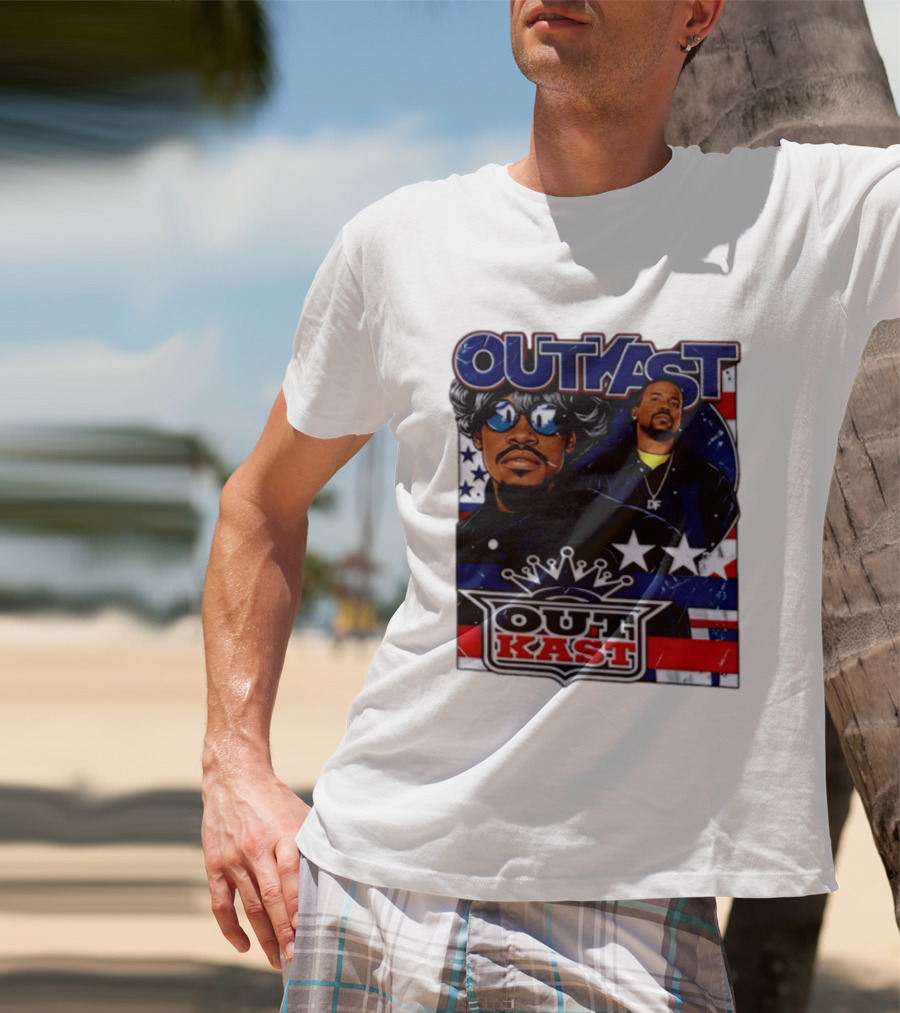 Outkast Legendary Duo Music Icon Stars And Stripes T-Shirt