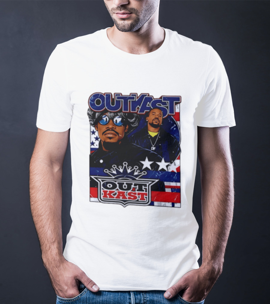 Outkast Legendary Duo Music Icon Stars And Stripes T-Shirt