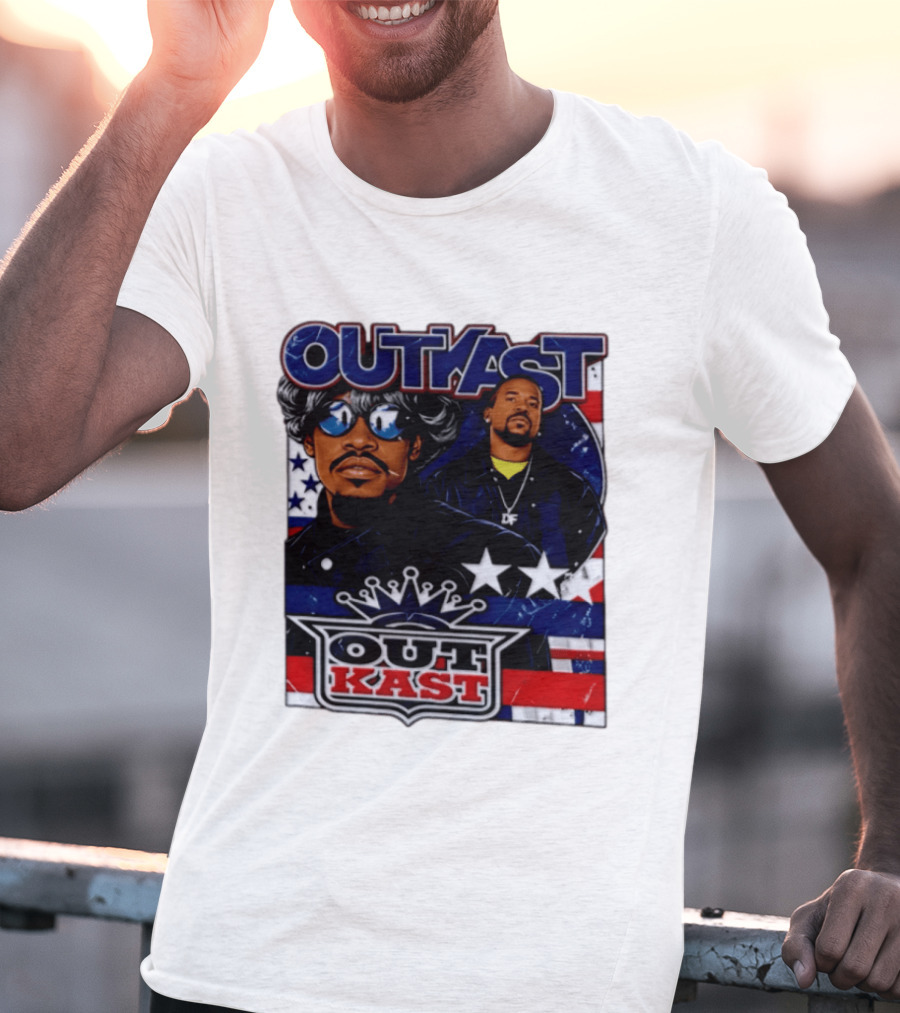 Outkast Legendary Duo Music Icon Stars And Stripes T-Shirt