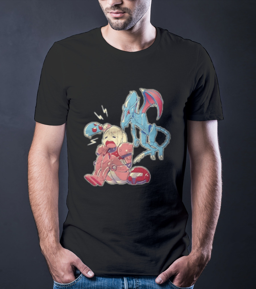 Samus Aran Metroid Bonk Cute Ridley And Chibi T-Shirt