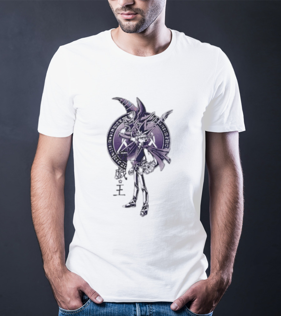 Yu Gi Oh Yami Yugi Dark Magician Spellcaster Symbol Anime T-Shirt