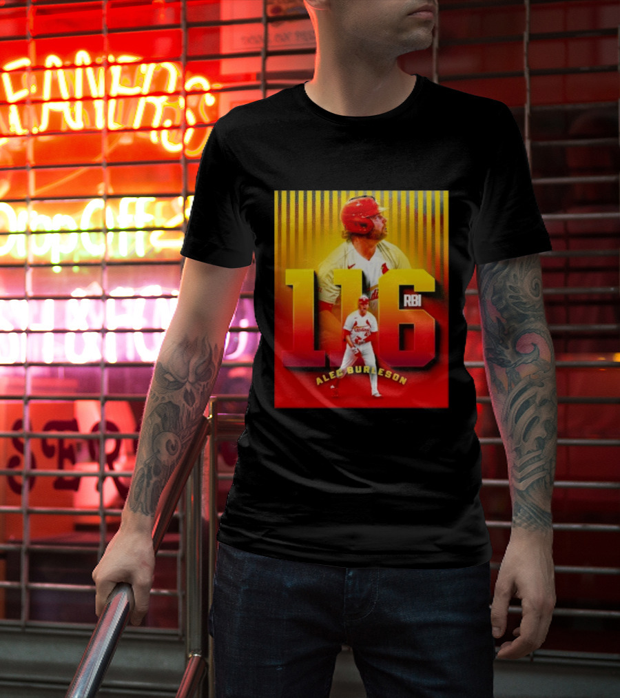 Alec Burleson 116 RBI St Louis Cardinals Baseball Highlights T-Shirt