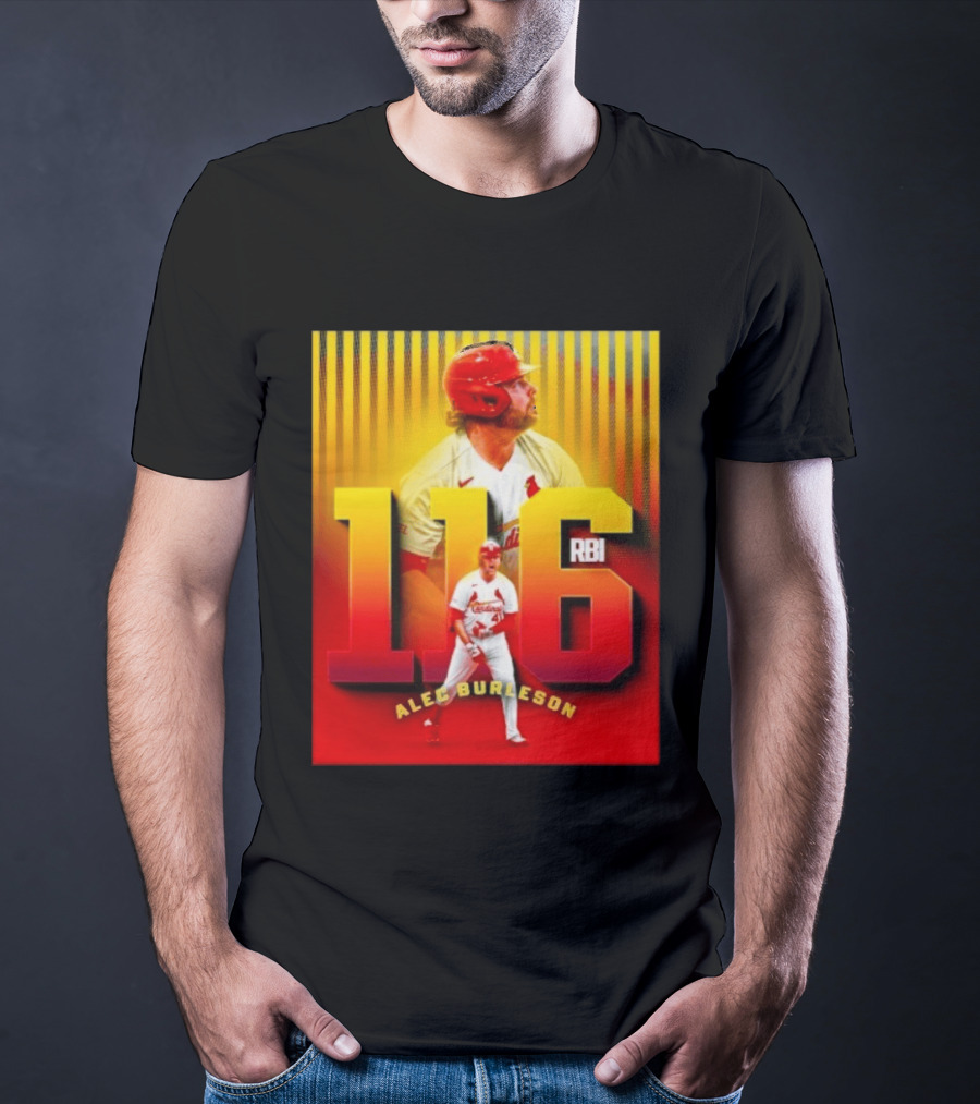 Alec Burleson 116 RBI St Louis Cardinals Baseball Highlights T-Shirt