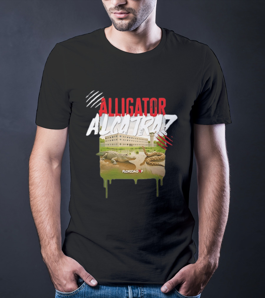 Alligator Alcatraz Florida Wildlife Scene T-Shirt