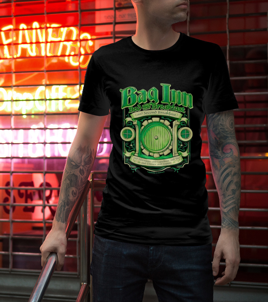 Bag Inn Bed And Breakfast Second Breakfast Elevensies Luncheon Tea Dinner Supper T-Shirt