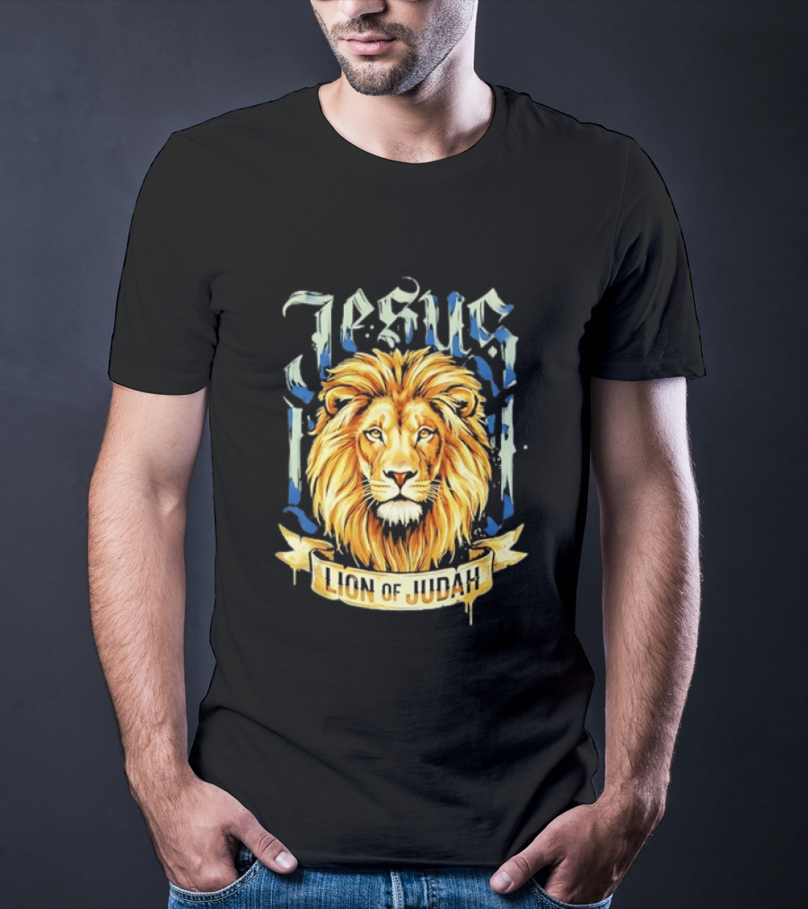 Jesus Lion Of Judah Christian Religious Symbol Powerful T-Shirt
