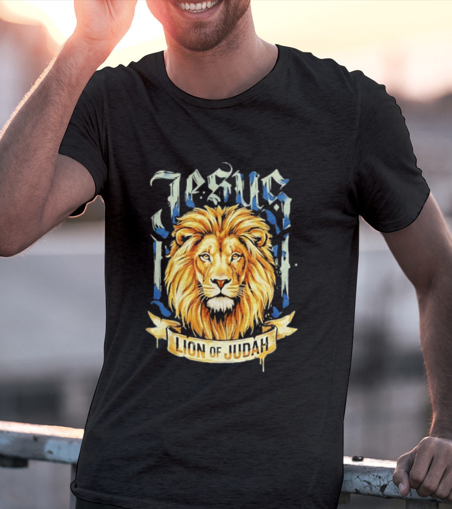 Jesus Lion Of Judah Christian Religious Symbol Powerful T-Shirt