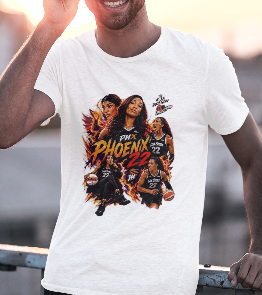 A'ja Wilson PHX Mercury Phoenix Los Suns 22 Basketball T-Shirt