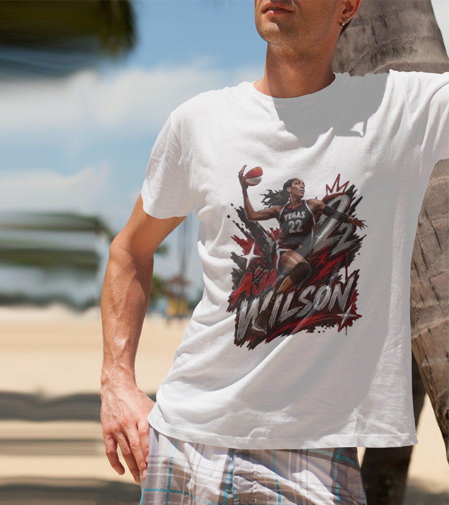 A'ja Wilson Vegas 22 Basketball Star T-Shirt