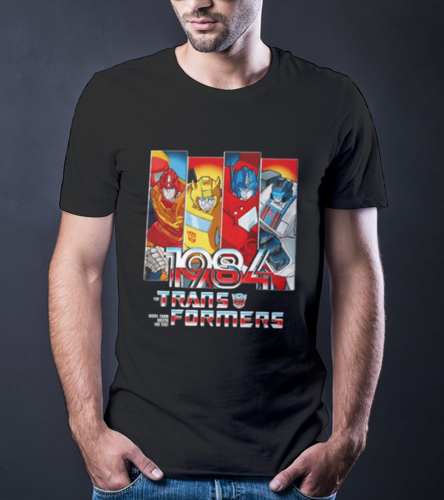 Transformers 1984 Hot Rod Bumblebee Optimus Prime Prowl Classic Characters T-Shirt