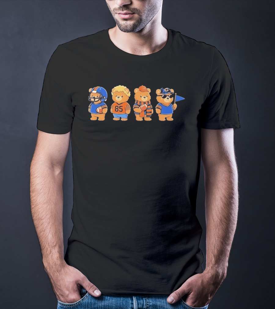 Chicago Bears Teddy Bears Football Team Merchandise T-Shirt