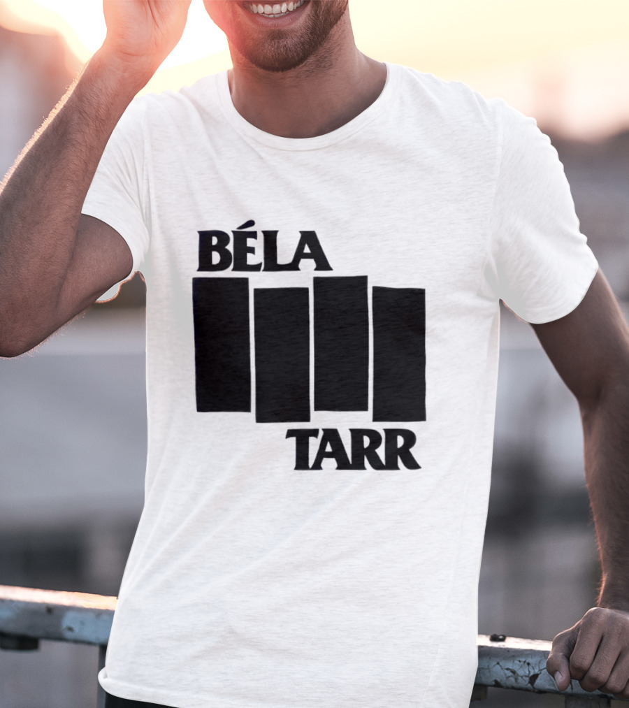 Béla Tarr Block Logo Homage Black Flag T-Shirt