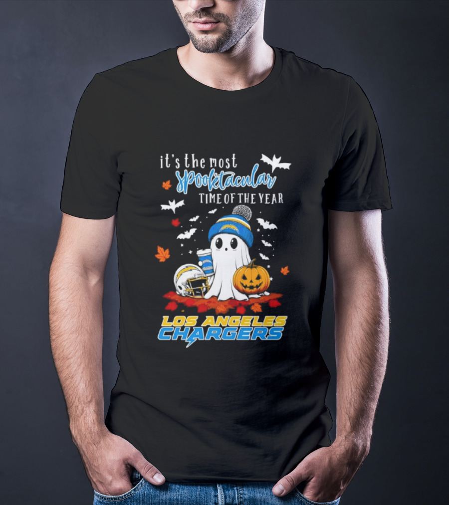 Los Angeles Chargers Most Spooktacular Time Ghost Halloween Football T-Shirt