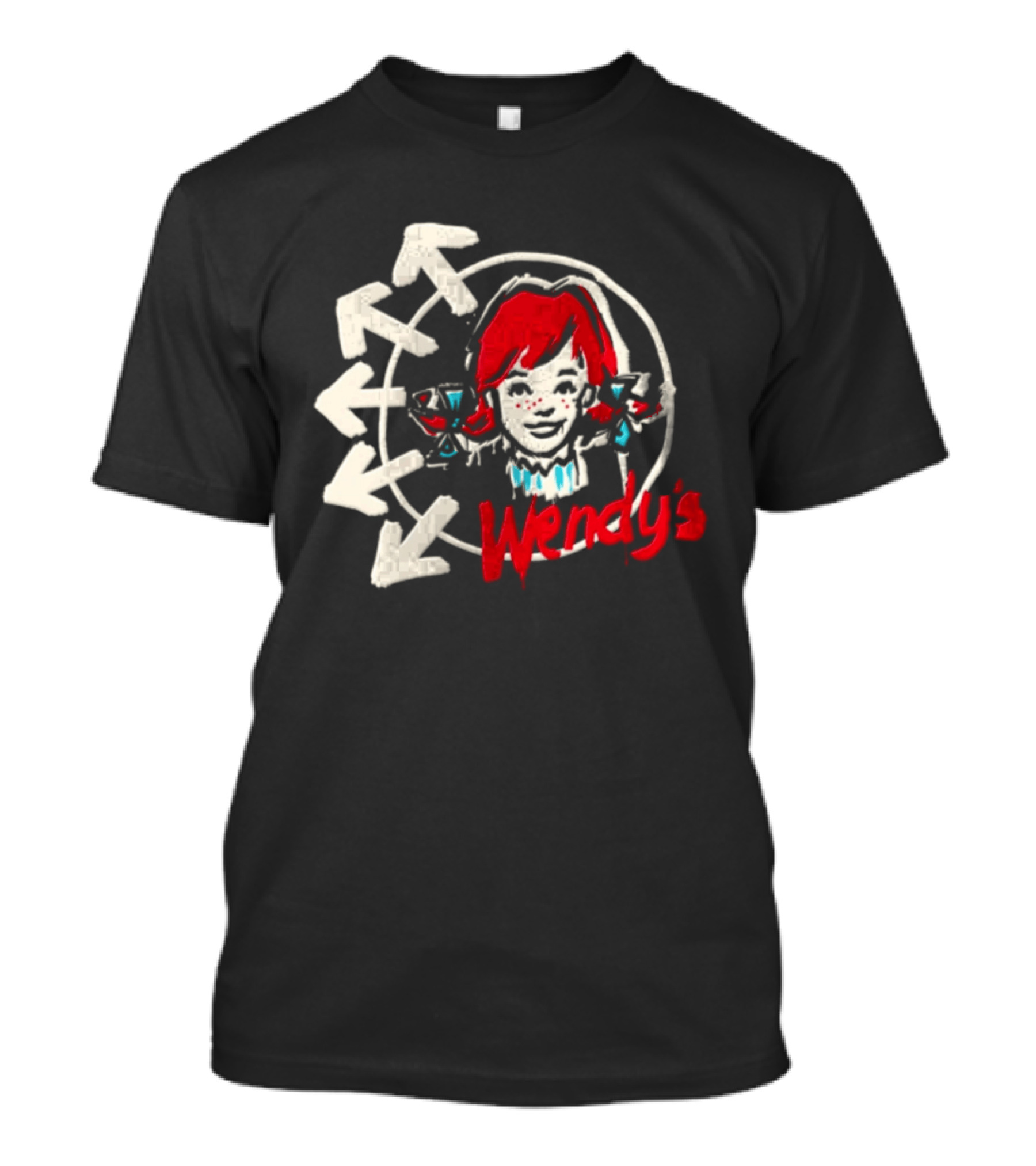 Wendy's Songs To Listen To In A Parking Lot Two Sided Bow Arrows T-Shirt