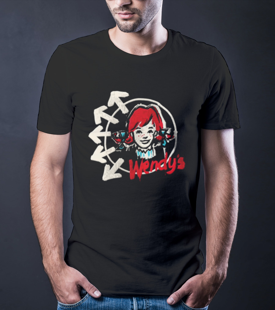 Wendy's Songs To Listen To In A Parking Lot Two Sided Bow Arrows T-Shirt