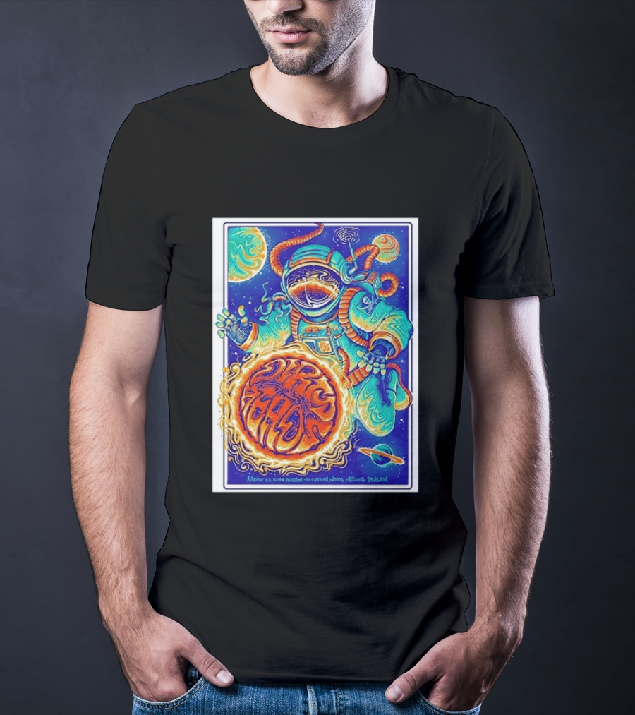 Dip Heads Astronaut Space Art August 23 2026 Houston TX Cynthia Woods Mitchell Pavilion T-Shirt