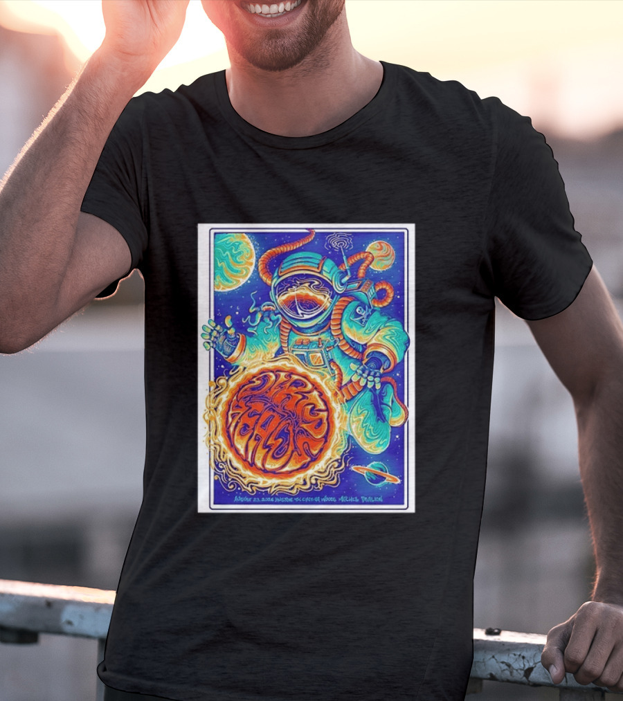 Dip Heads Astronaut Space Art August 23 2026 Houston TX Cynthia Woods Mitchell Pavilion T-Shirt
