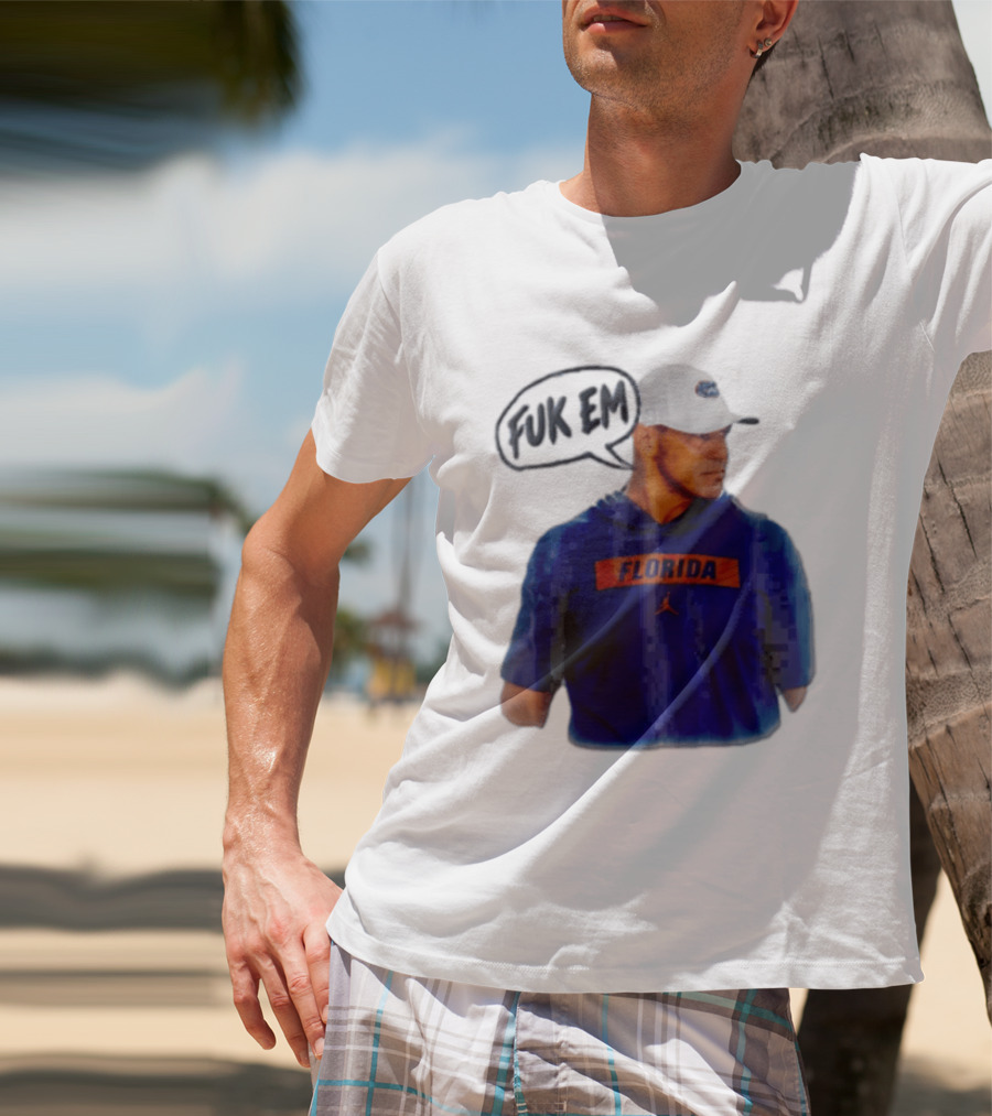 FLORIDA Coach Billy Napier Fuk Em Speech Bubble T-Shirt