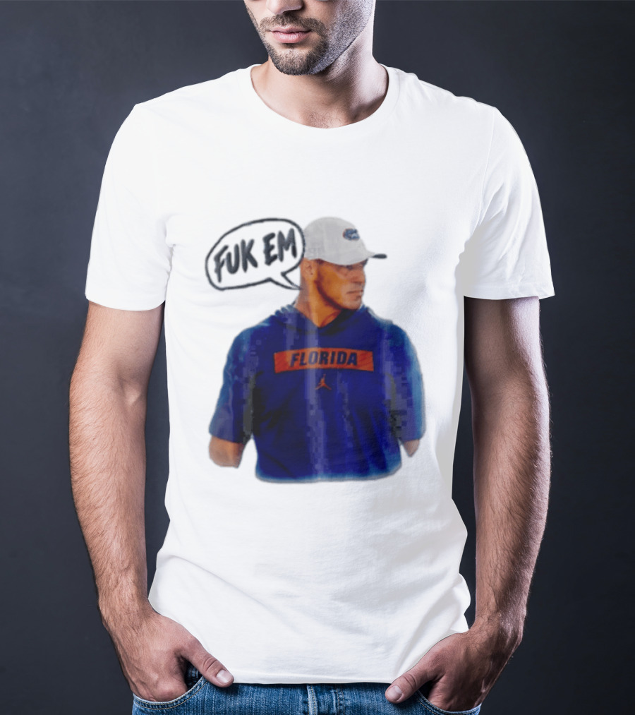 FLORIDA Coach Billy Napier Fuk Em Speech Bubble T-Shirt