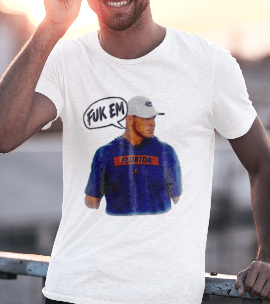 FLORIDA Coach Billy Napier Fuk Em Speech Bubble T-Shirt