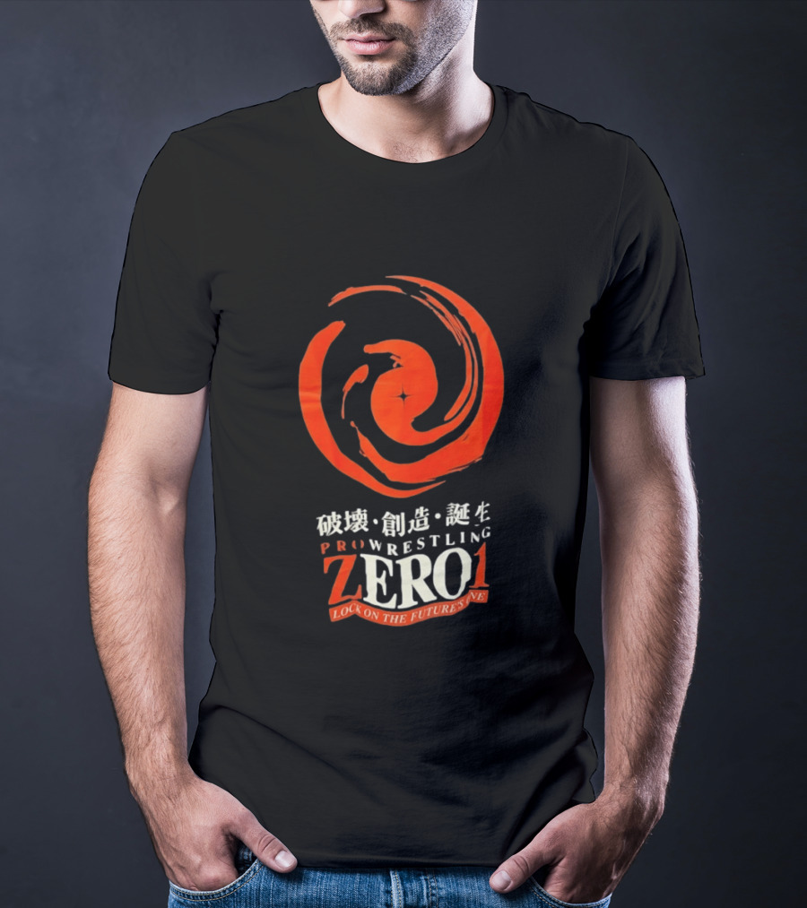 Pro Wrestling Zero1 Lock On The Future's One Breaking Creativity Birth T-Shirt