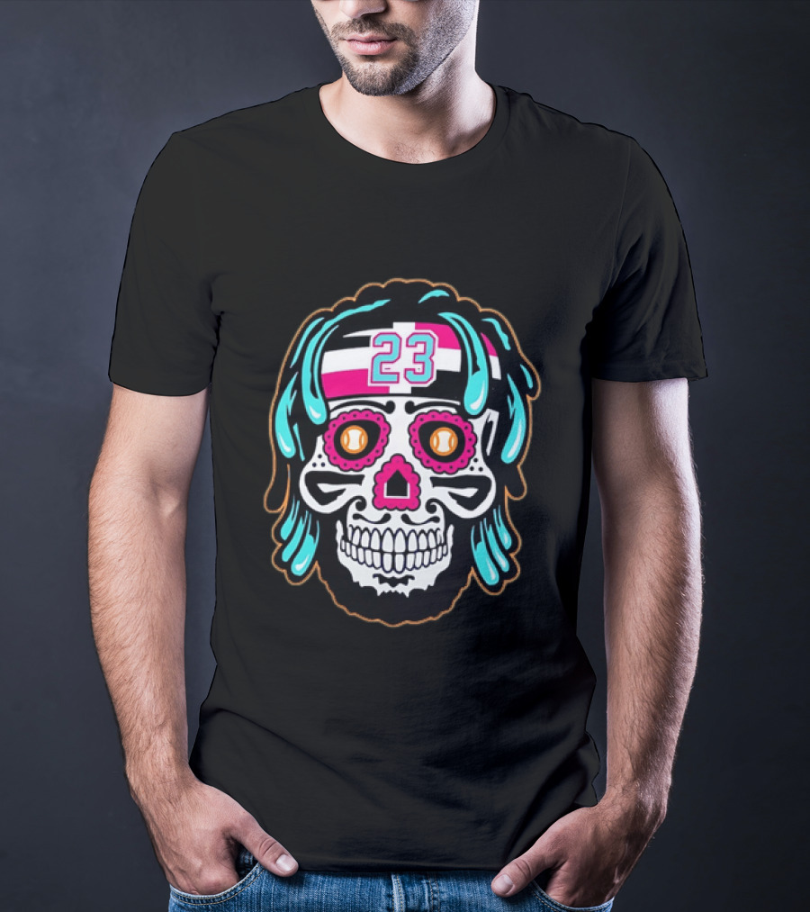 Fernando Tatis Jr. Number 23 San Diego Padres Sugar Skull T-Shirt