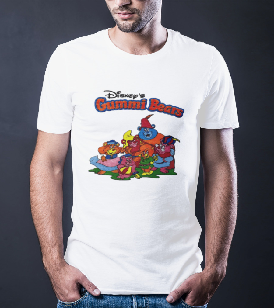 Disney's Gummi Bears 1985 Colorful Group Of Five Characters T-Shirt