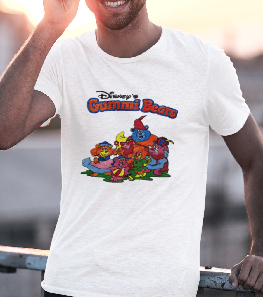 Disney's Gummi Bears 1985 Colorful Group Of Five Characters T-Shirt