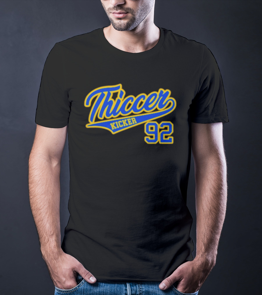 Harrison Mevis Thiccer Kicker 92 Rams Football T-Shirt