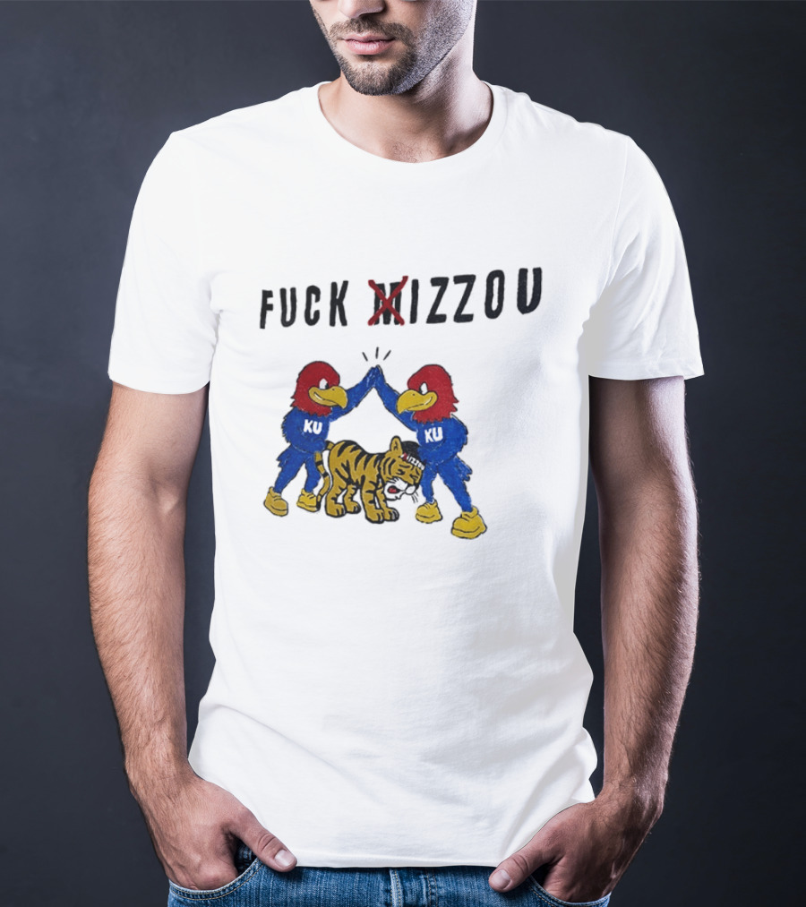 Fuck Mizzou KU Jayhawks Rivalry Missouri Tigers T-Shirt