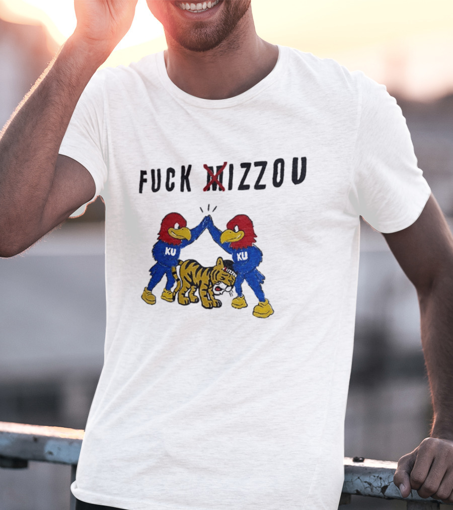 Fuck Mizzou KU Jayhawks Rivalry Missouri Tigers T-Shirt