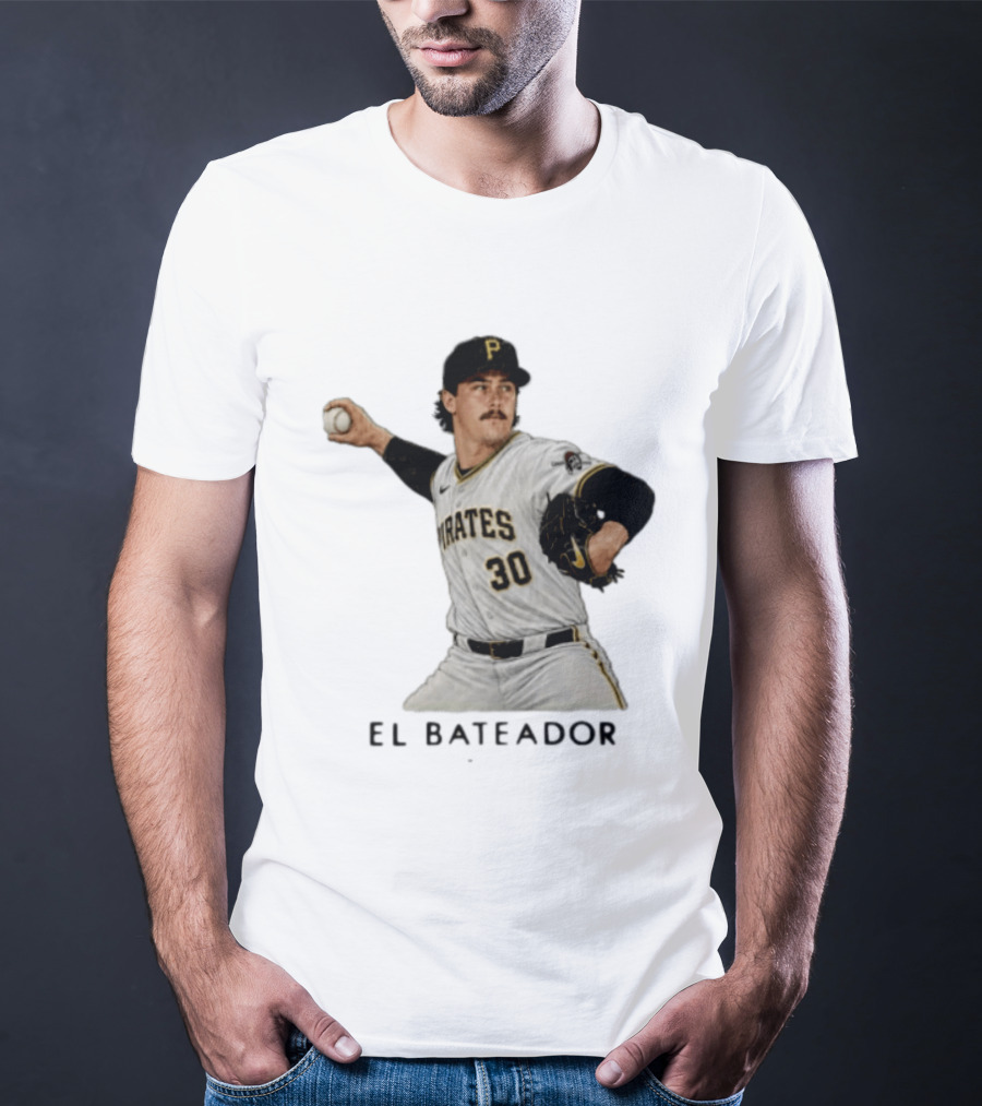 Pittsburgh Pirates Paul Skenes El Bateador Pitcher 30 MLB Baseball T-Shirt