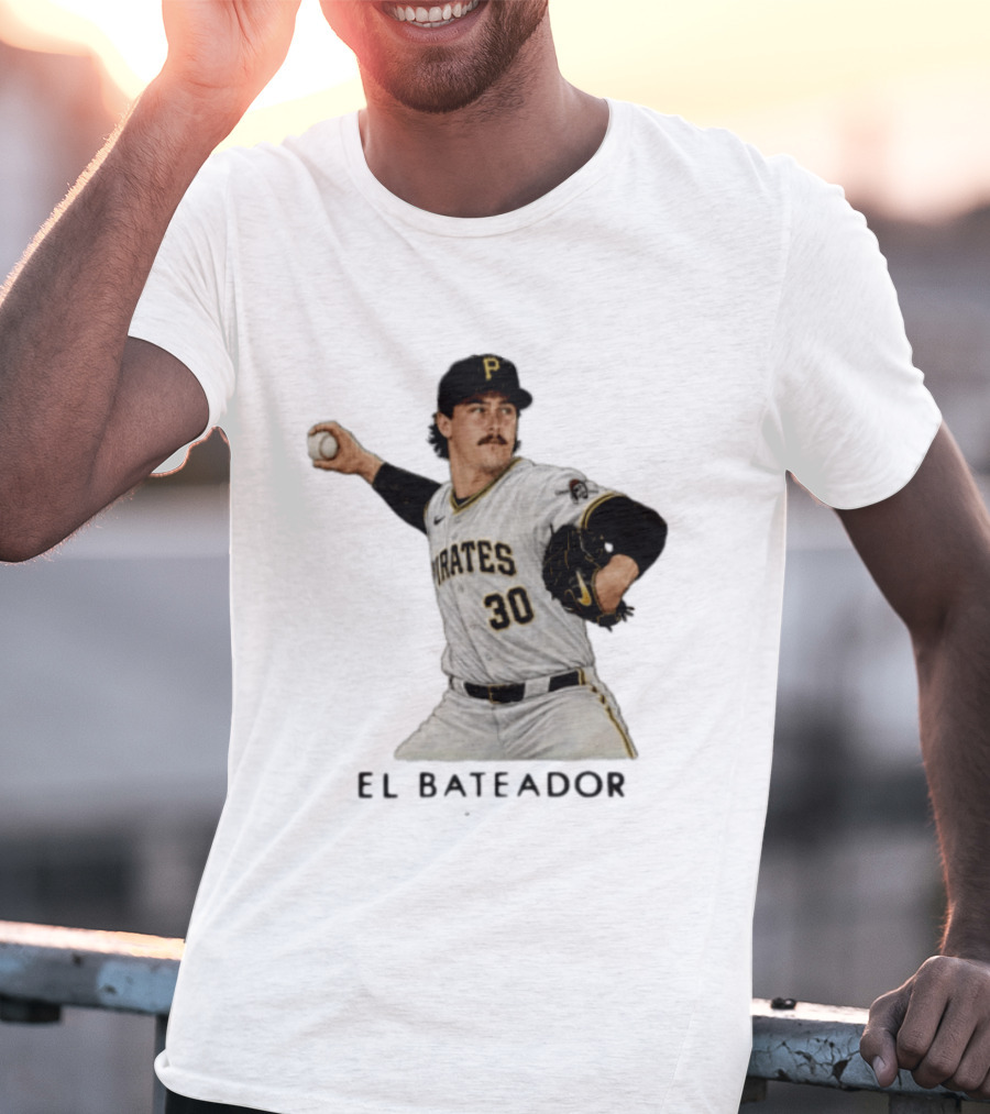 Pittsburgh Pirates Paul Skenes El Bateador Pitcher 30 MLB Baseball T-Shirt