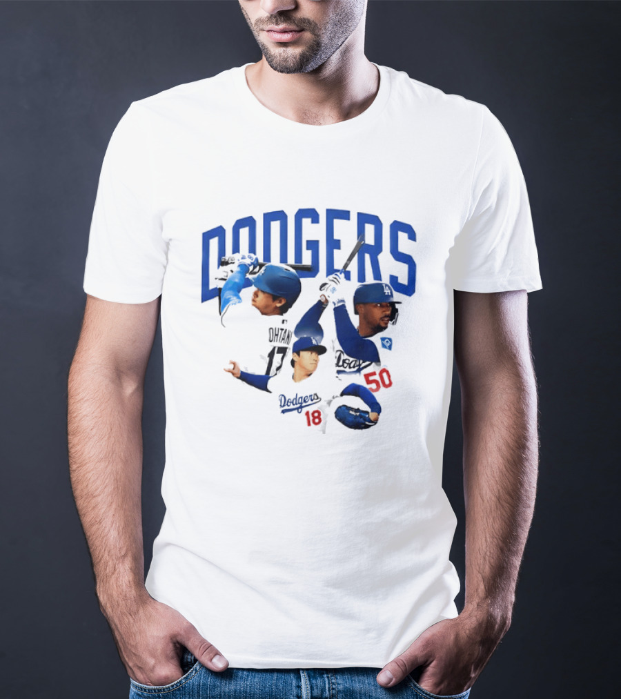 Los Angeles Dodgers Shohei Ohtani Mookie Betts Yoshinobu Yamamoto 17 18 50 T-Shirt