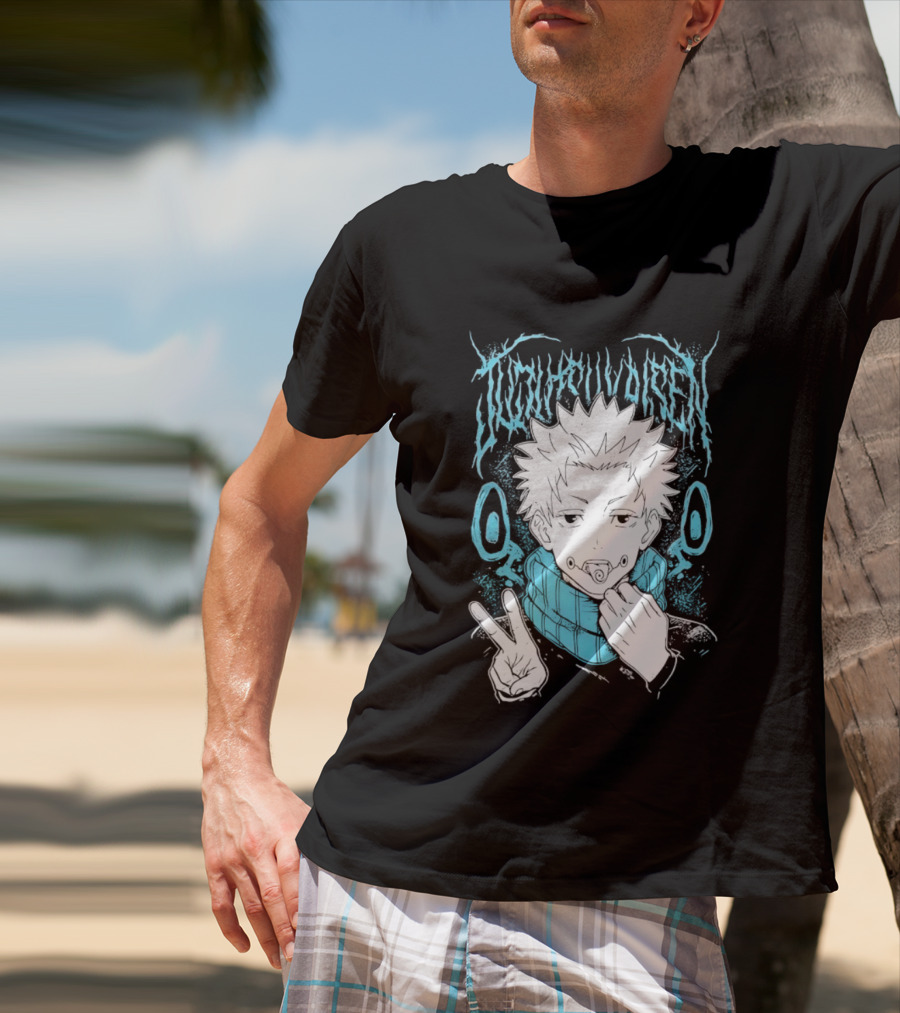 Jujutsu Kaisen Yuji Itadori Anime Manga Peace Sign T-Shirt
