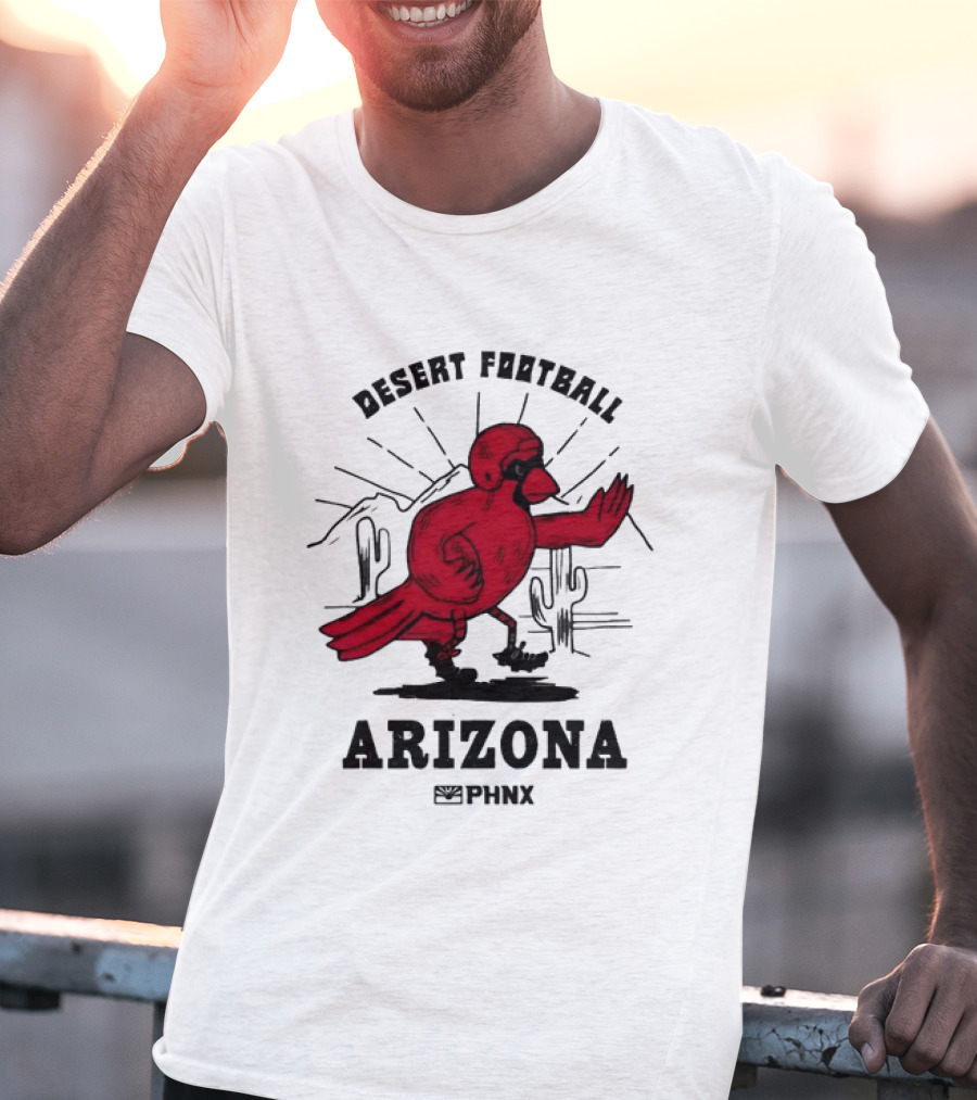 Arizona Desert Football PHNX Bird Cactus Sports T-Shirt