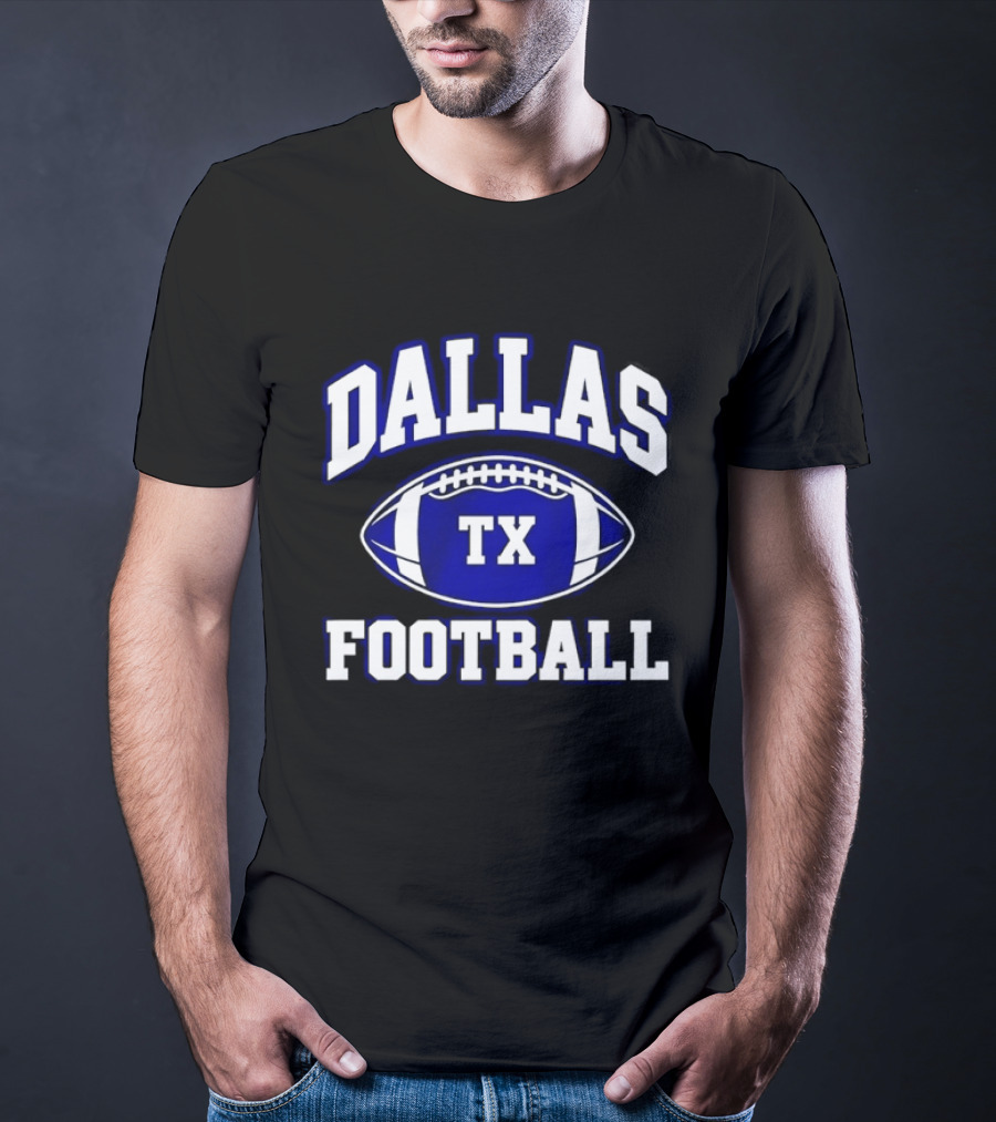 Dallas TX Football Texas Football F Dallas Texas Football T-Shirt