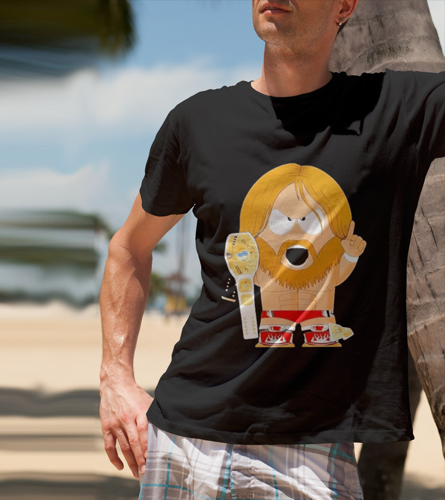 Daniel Bryan Parody Cartoon WWE Champion Belt T-Shirt