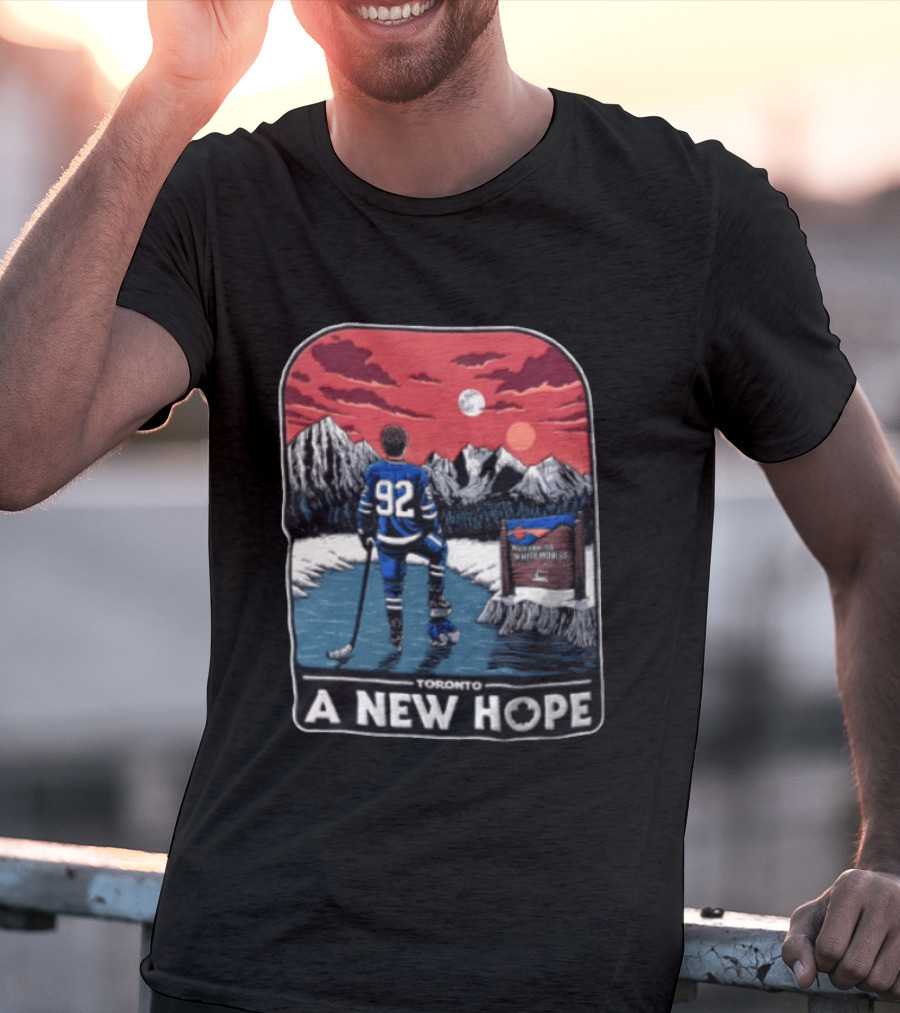 Toronto A New Hope 92 NHL Hockey Sunset Mountain Scene T-Shirt