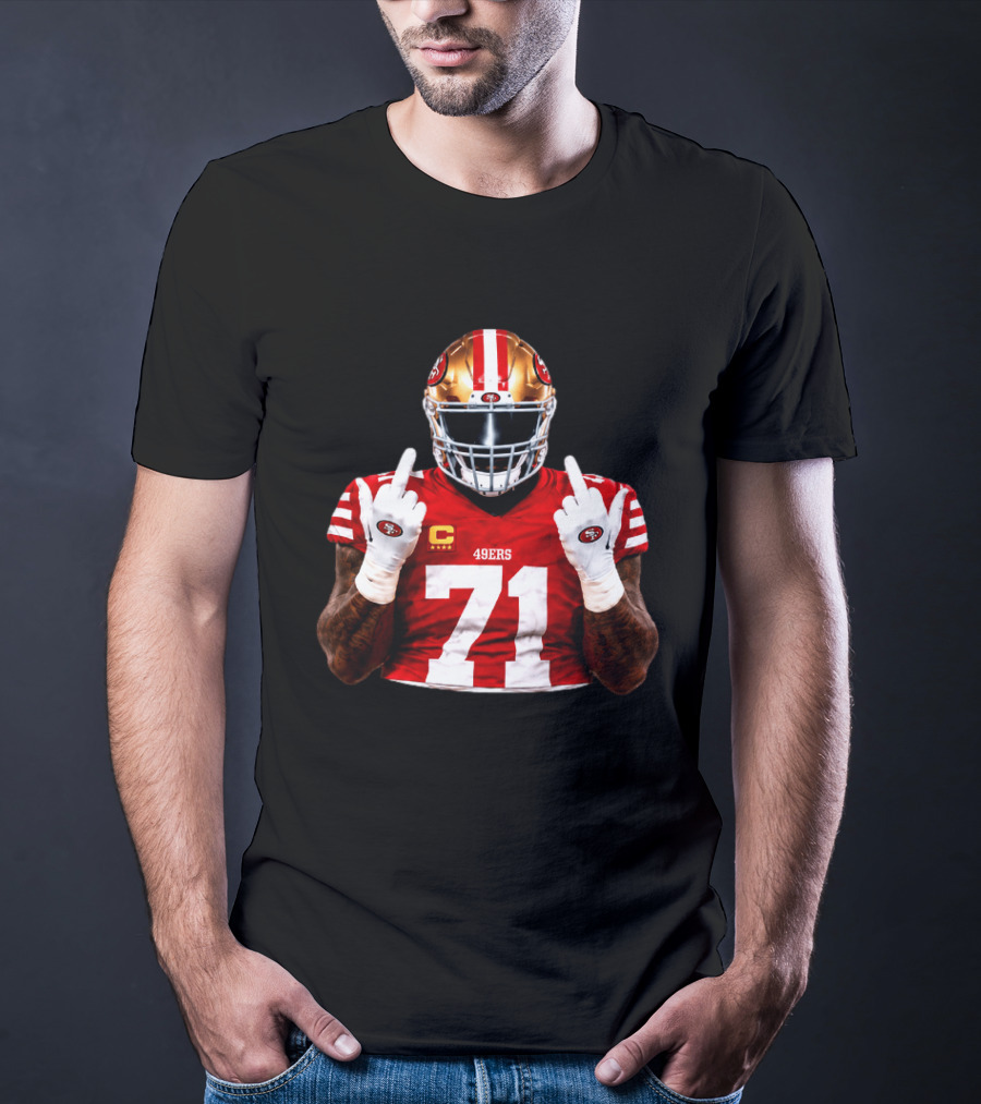 Trent Williams San Francisco 49ers 71 Middle Finger Gesture NFL T-Shirt